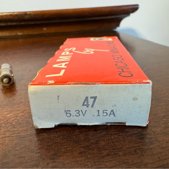 Chicago Miniature #47 Type 47 Lamp Bulbs for Radios 6.3V .15A 5 Piece - Picture 3 of 7